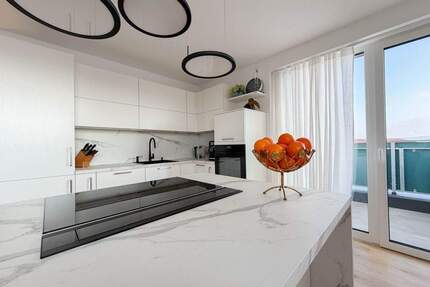 Exklusive neuwertige DG-Wohnung mit Dachterrasse, Aufzug & Veste-Blick in Dörfles-Esbach! - Coburg