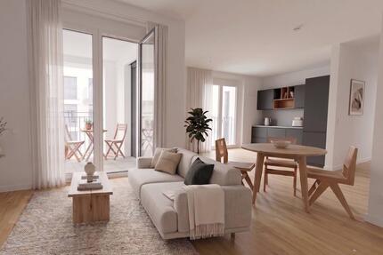 Penthouse-Feeling über den Dächern Berlins: 3-Zimmer-Neubauwohnung mit EBK und TERRASSE am Hackeschen Markt