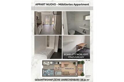 Erstbezug möbiliertes Apartment 1 Zi. nähe Uniklinik Augsburg