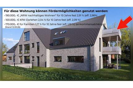 Besonderes Wohnerlebnis im Dachgeschoss - mit Balkon und Stil - Borken