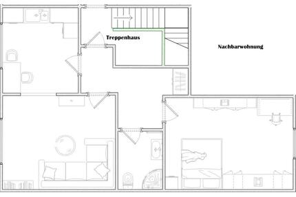 1,5 Zimmer Wohnung ab August zu vermieten - Hessisch Oldendorf