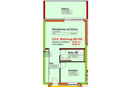 2,5 Zi. Wohnung in Ebenweiler. Erstbezug