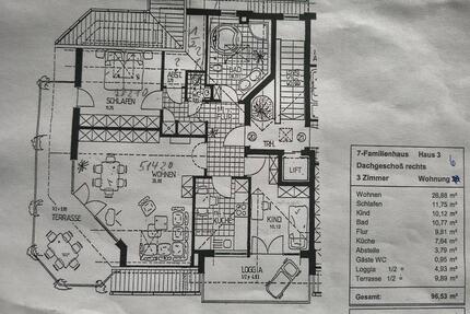 Olching Dachterrassenwohnung - 1.800,00&nbsp;EUR Kaltmiete, ca.&nbsp; 103,00&nbsp;m&sup2; in Olching (PLZ: 82140)