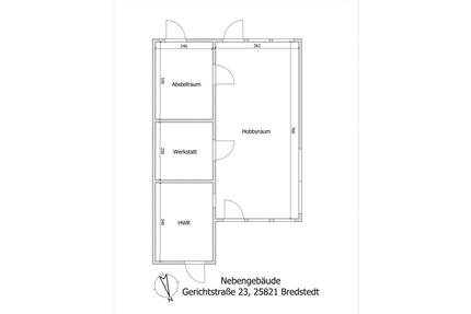 Haus mit Garten in Bredstedt - 1.100,00&nbsp;EUR Kaltmiete, ca.&nbsp; 86,00&nbsp;m&sup2; in Bredstedt (PLZ: 25821)