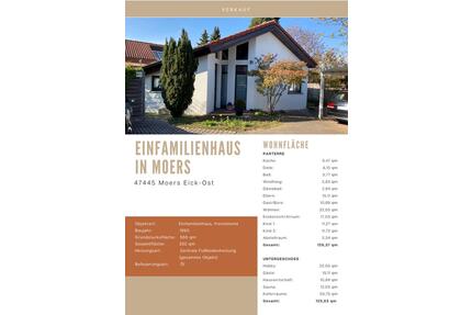 Freistehendes Einfamilienhaus in Moers-Eick zu verkaufen (privat,