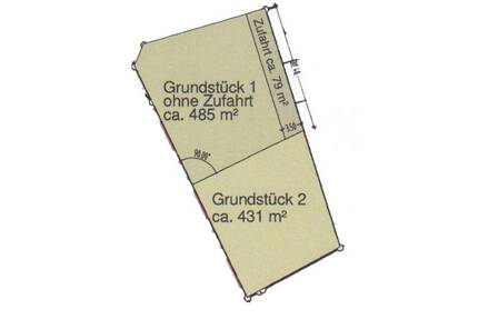 Baugrundstück (Grundstück 1) für Einfamilien- oder Doppelhaus 950 m zum Hauptbahnhof IN - Ingolstadt