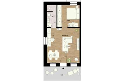 Wohnung zum Mieten in Mörlenbach-Weiher 680,00 € 47 m²