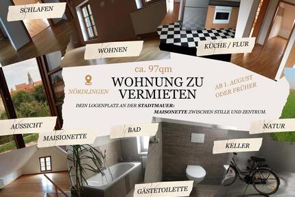 Wohnung in Nördlingen - 1.060,00&nbsp;EUR Kaltmiete, ca.&nbsp; 97,00&nbsp;m&sup2; in Nördlingen (PLZ: 86720)