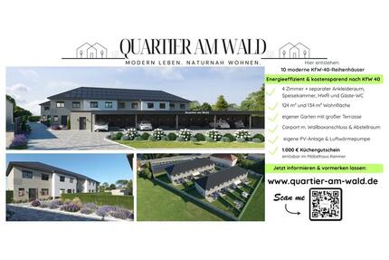 NEUBAU!KfW-40 Reihenhäuser|4-Zimmer+Ankleide|HWR|2 Bäder|Garten - Geestland Bad Bederkesa