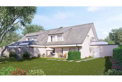 EIN - ZWEIFAMILIENHAUS, DHH, Vollkeller raumhoch, große Garagen-Gartenfläche - Nähe Teutoburger Wald - Bielefeld Senne