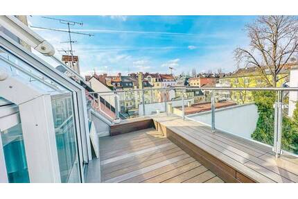 ALTSCHWABING – Exklusive Dachterrassen-Maisonette mit Wintergarten, Kamin & Dachterrasse - München Schwabing-Freimann