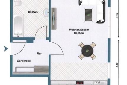 1,5-Zimmer-EG-Wohnung mit Stellplatz in Mutlangen-Pfersbach