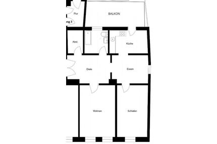 Altbau Wohnung neu saniert mit Balkon - Bayreuth City