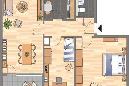 Wohnung zum Mieten in Baesweiler 539,00 € 66.54 m²
