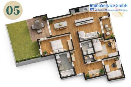Wohnung zum Kaufen in Nürnberg 787.104,00 € 109.32 m²