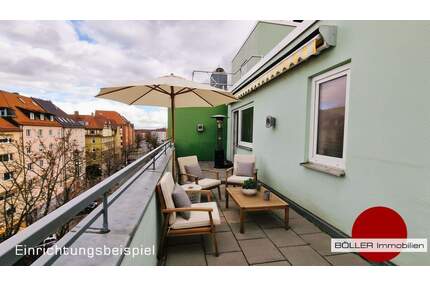 Innenstadtnahe Lage in St. Peter, großzügige 2 Zi.- Whg mit Terrasse & Einbauküche - Nürnberg St Peter