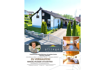 Freistehendes Einfamilienhaus mit großem Gartenparadies - Vilshofen an der Donau Pleinting