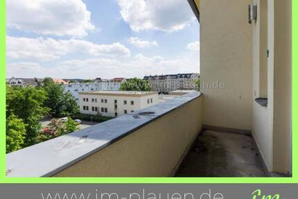AltbauBalkon - Altbau - Weitblick | 3-Zimmer-Wohnung Plauen Seehaus