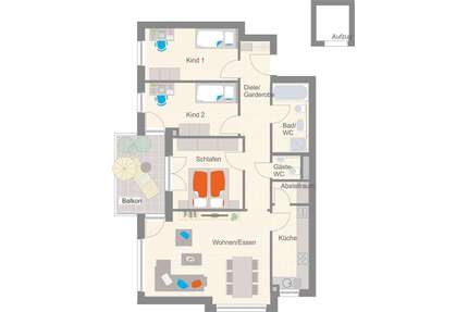 Wohnung zum Mieten in Besigheim 1.190,00 € 95.42 m²