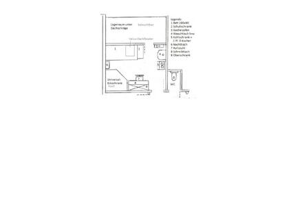 1 Zimmer möbliert, klein, ab April 2026, eigene Meldeadresse - Stuttgart Vaihingen
