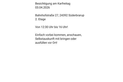 Nachmieter für eine 2 Zimmer Wohnung Wohnung ist noch frei! - Süderbrarup