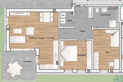 Wohnung zum Mieten in München 2.060,00 € 83 m²