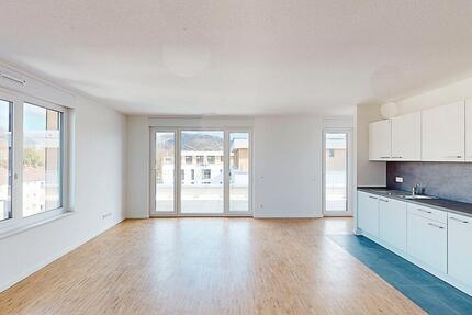 Penthouse-Wohnung im Loftstil: 3-Zimmer-Wohnung mit EBK und Dachterrasse - Weinheim