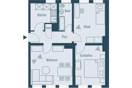 Wohnung zum Mieten in Magdeburg 455,49 € 74.67 m²