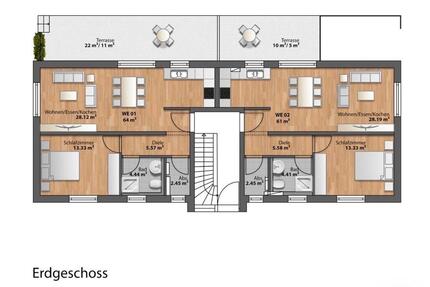 Schöne Erdgeschoß Neubau Wohnung ab 1.Juni verfügbar!!! - Dettenheim