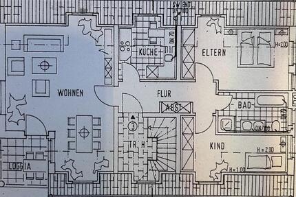 Helle 3-Zimmer Wohnung mit Südbalkon, Einbauküche und Carport - Lübbecke