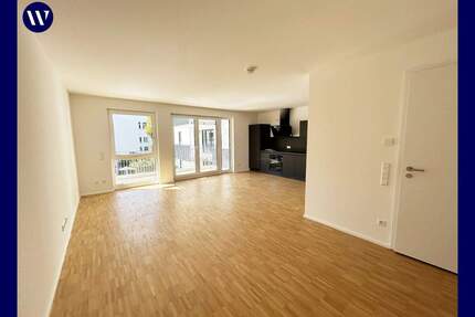 Viel Platz + moderner Neubaukomfort mit zwei Balkonen: Helle, große Zimmer, Einbauküche - Stuttgart Untertürkheim