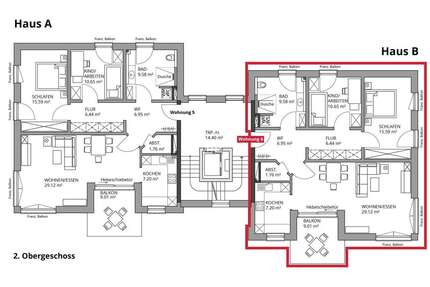 Wohnung zum Mieten in Neunburg v.W. 848,00 € 92 m²