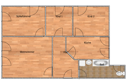 Vierraumwohnung; 4 Zimmer Wohnung; Wohnung - Hildburghausen