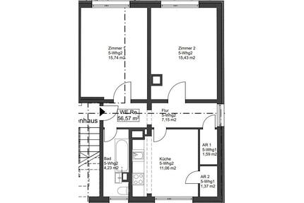 2Raumwohnung mit Garten zwischen Neubrandenburg und Stavenhagen - Rosenow