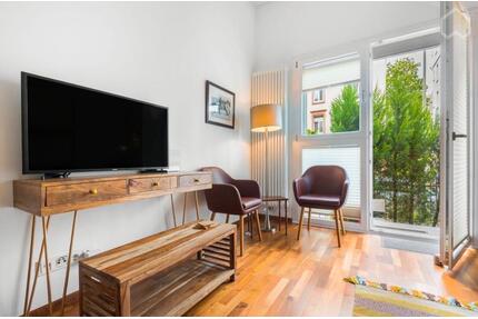 1.5 Zimmer Furnished Wohnung wprivate patio Frankfurt Bornheim - Frankfurt am Main