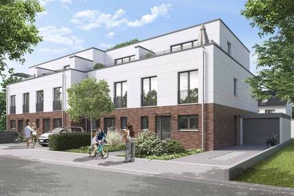 Erstbezug v. privat: Reihenmittelhaus m. Dachterrasse, PV-Anl. m. Wallbox, Garage in Korschenbr. - Korschenbroich