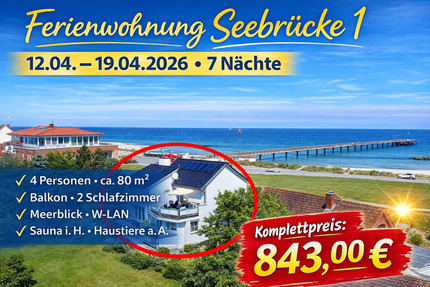 Last Minute Ostsee Schönberger Strand Meerblick 12.04. - 19.04.26 - Schönberg (Holstein)