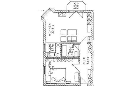 Wohnung zum Mieten in Plauen 320,00 € 55.76 m²