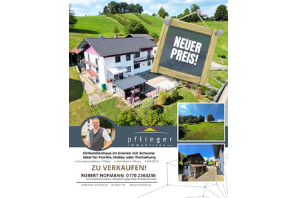 Einfamilienhaus im Grünen mit Scheune - Ideal für Familie, Hobby oder Tierhaltung - - Schönberg Mitternach