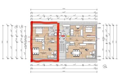Dachgeschosswohnung 68m2 - 800,00&nbsp;EUR Kaltmiete, ca.&nbsp; 68,00&nbsp;m&sup2; in Neuenhaus (PLZ: 49828)