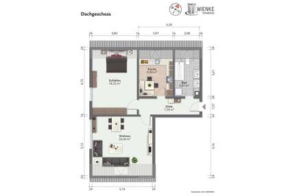 Wohnung zum Mieten in Albbruck 640,00 € 52.45 m²