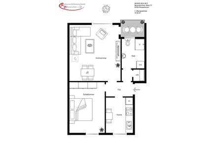 Wohnung zum Mieten in Wesselburen 489,92 € 72.26 m²