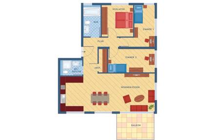 Neuwertige 4- Zimmer Wohnung in Deckenpfronn