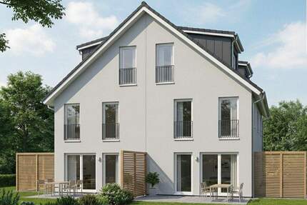 Neubau Doppelhaushälfte mit festem Baubeginn und freier Planung mit schönem Süd-Westgarten - München Feldmoching-Hasenbergl