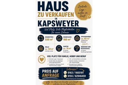 Wohnhaus mit Halle, Garten, uneinsehbarem Hof & Ausbaupotential - Klingenmünster