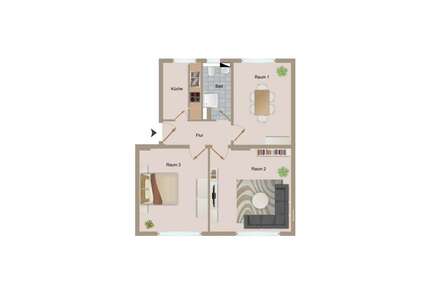 Wohnung zum Mieten in Magdeburg 584,29 € 68.74 m²