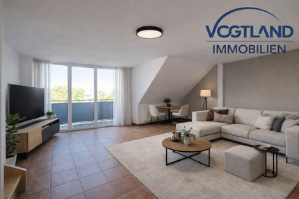 Exklusive 3-Raum Maisonette-Dachgeschosswohnung mit PKW Stellplatz im beliebten Gebiet Schloßchemnitz