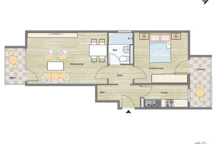 Wohnung zum Kaufen in München 425.000,00 € 51.5 m²