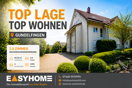 Wohnung zum Kaufen in Gundelfingen 309.000,00 € 84.33 m²