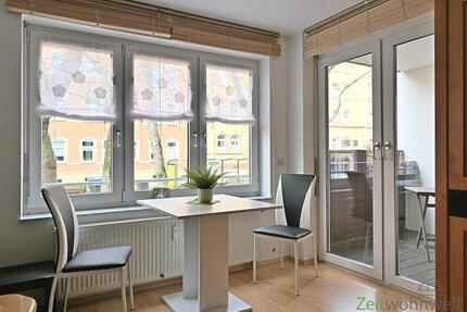 (EF0874_M) Erfurt: Brühlervorstadt, möblierte 2-Zimmer-Wohnung mit PKW-Stellplatz und Wlan, Balkon, Aufzug nahe dem Amtsgericht